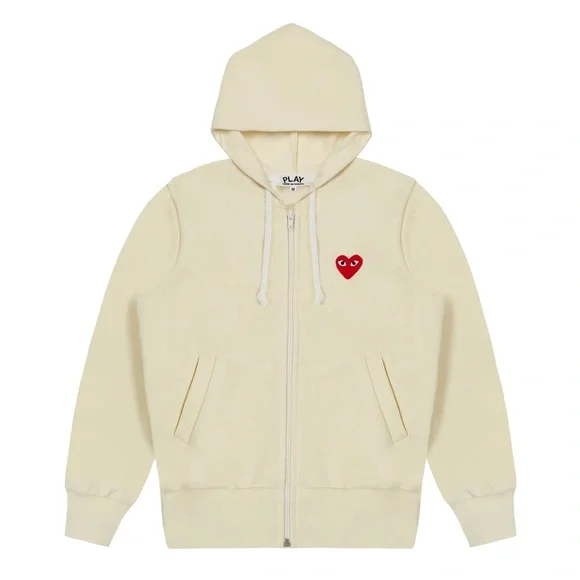 Comme des Garcons PLAY Jackets Coats Cdg Play Zip Up Hoodie